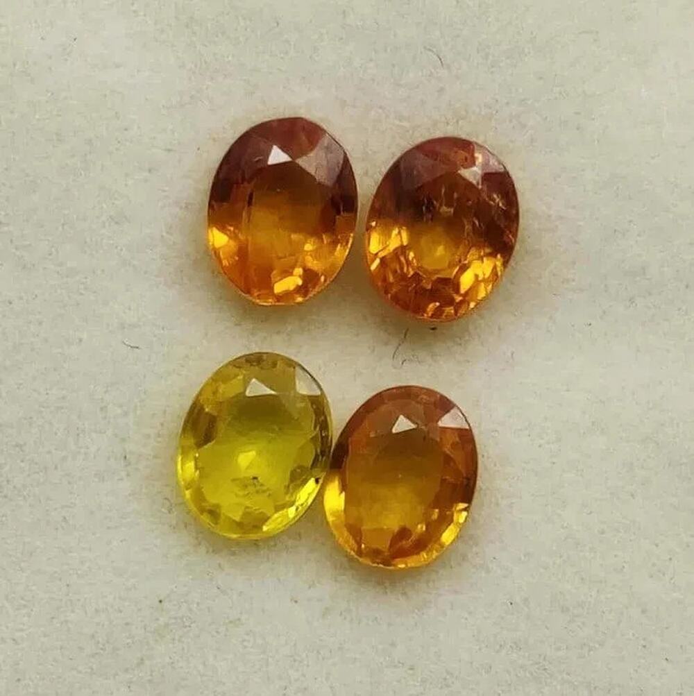 Natural Sapphire 1.40ct Set 4.5x3.5mm Heated Loose Gems